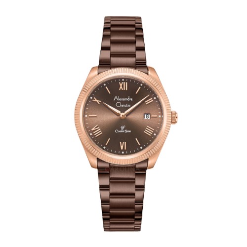 Alexandre Christie AC 8712 Rosegold Brown Lady LDFROBO